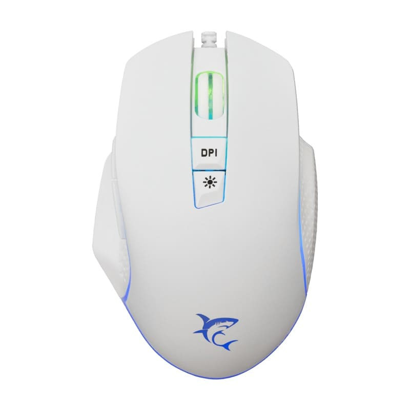 Souris Gamer WHITE SHARK GARETH GM-5009 Blanc RGB Haute Précision