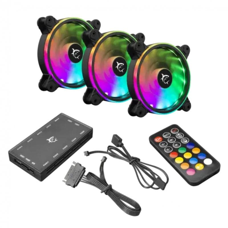 Kit Ventilateurs WHITE SHARK NEBULA ARGB FAN 1262-04-V 120 mm