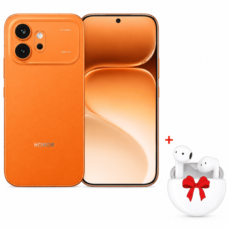 Smartphone HONOR  600  5G 12GB+256GB Orange avec Earbuds X7e Gratuit