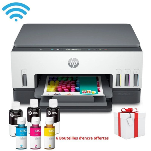 Imprimante Multifonction Couleur HP Smart Tank 670 3-en-1 Wi-Fi 22 ppm (6UU48A) avec 6 Bouteilles d’encre incluses