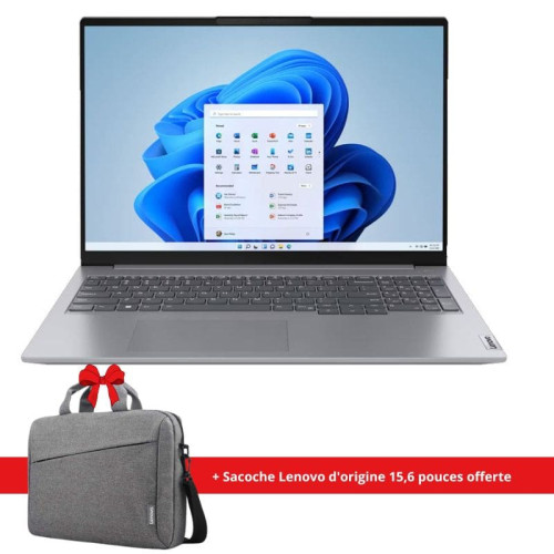 PC Portable Lenovo ThinkBook 16 G7 IRL i5-13420H - 16Go - 512Go SSD - 16" - 21KH00S2FE PC Portable Lenovo ThinkBook 16 G7 IRL i5-13420H 16Go 512Go SSD + Sacoche Lenovo