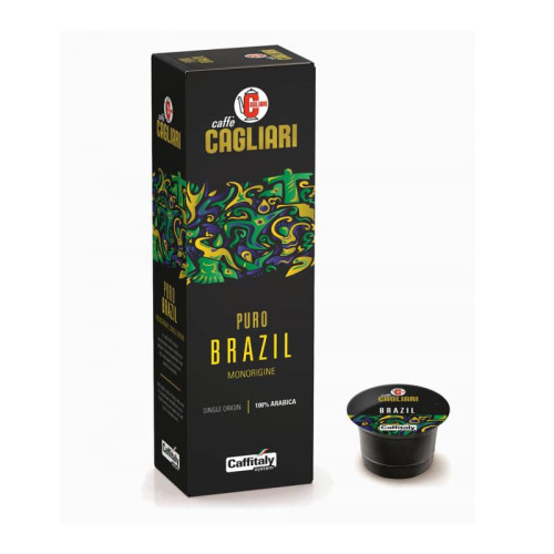 Paquet de 10 Capsules CAFFITALY MONORIGINE BRASIL Paquet de 10 Capsules CAFFITALY MONORIGINE BRASIL