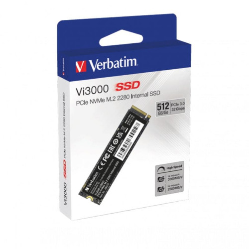 Disque Dur Interne Verbatim 512Go SSD NVMe Vi3000 ( 049374)