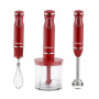 Mixeur Plongeant 3 en 1 Techwood 600W TMS-9605 Rouge