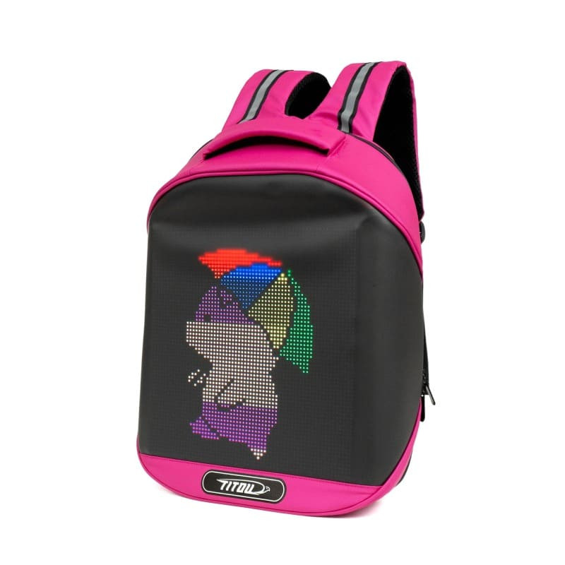 Sac à Dos Enfant à LED Personnalisable TITOU Rose Prix Tunisie
