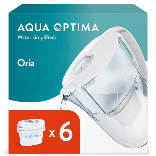Carafe Filtrante à Eau AQUA OPTIMA 2.5 Litres avec 6 Filtres Carafe Filtrante à Eau AQUA OPTIMA 2.5 Litres avec 6 Filtres