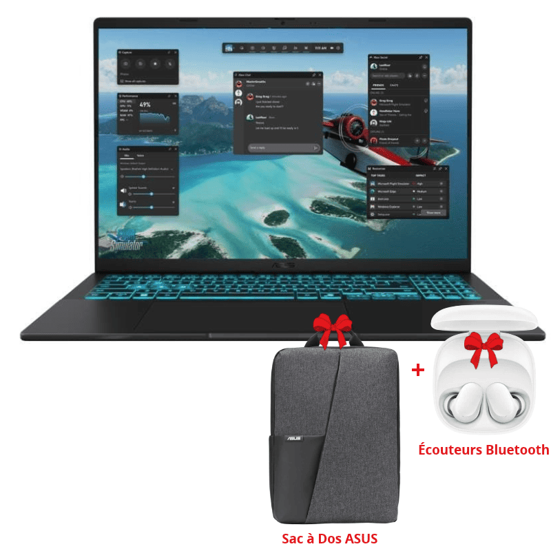 Pc Portable Gamer Asus V16 V3607VJ - Intel Core 5-210H 8Go 512Go SSD RTX 3050
