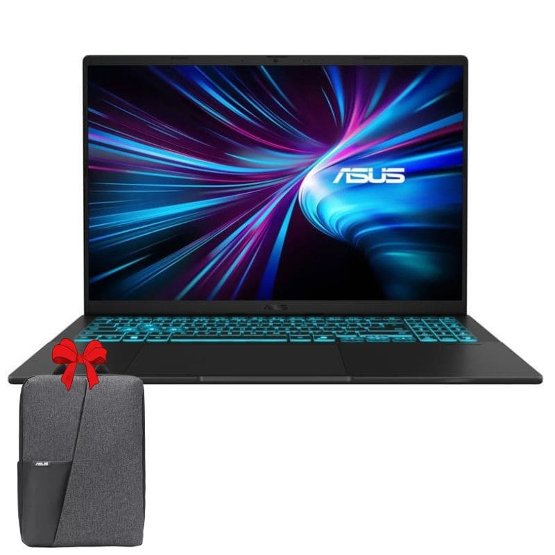PC Portable Gamer ASUS V16 V3607VJ Intel Core 7 240H 16Go  512Go SSD  RTX 3050 Win 11 Noir
