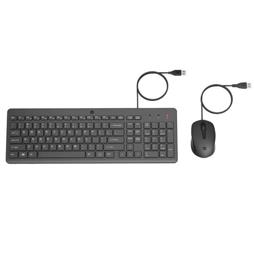Ensemble Clavier AZERTY Arabisé et Souris Filaire HP 150 Noir (240J7AA) Ensemble Clavier AZERTY Arabisé et Souris Filaire HP 150 Noir (240J7AA)