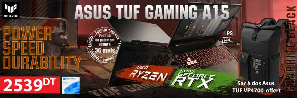 PC Gaming Asus TUF FA506NC - AMD 5 7435HS - RTX 3050 PC Gaming Asus TUF FA506NC