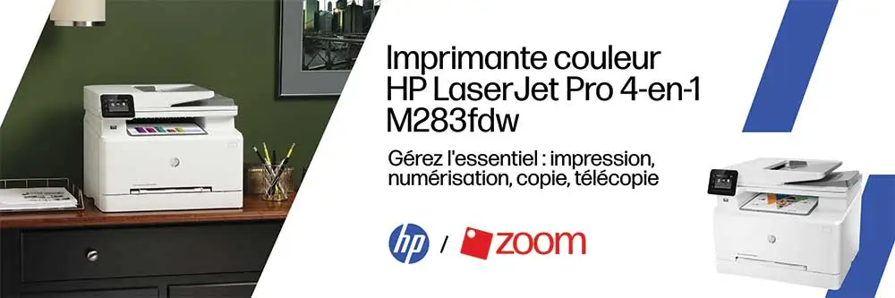 Imprimante multifonction HP Laser 283 - Impression rapide, scanner et copieur