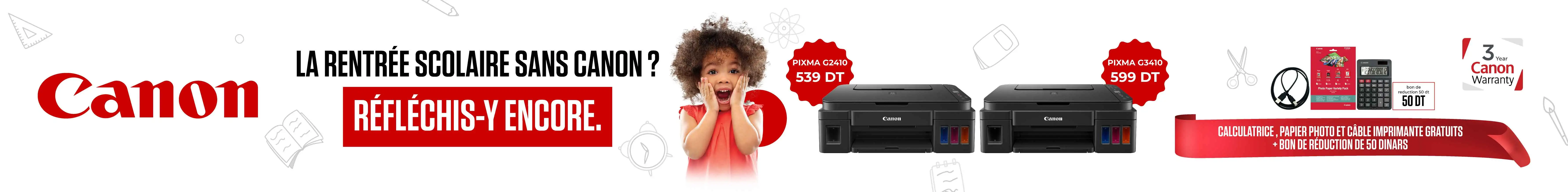 Multifonction Jet d'encre Canon Pixma G3410 - Wifi