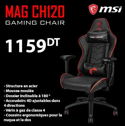 Chaise Gaming MSI MAG CH120