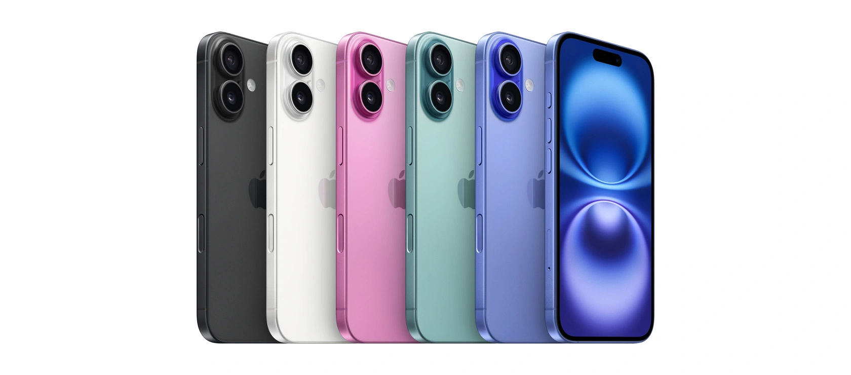 Variantes de couleurs de l'iPhone 16 disponibles chez Zoom Tunisie