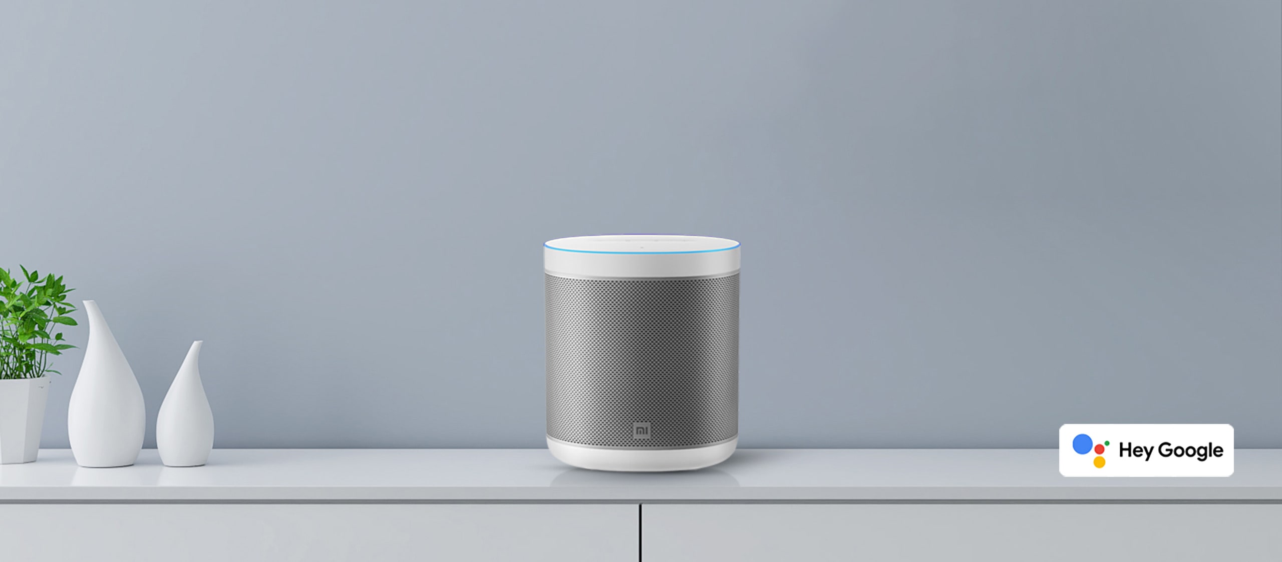 haut parleur sans fil xiaomi smart speaker gris intelligent